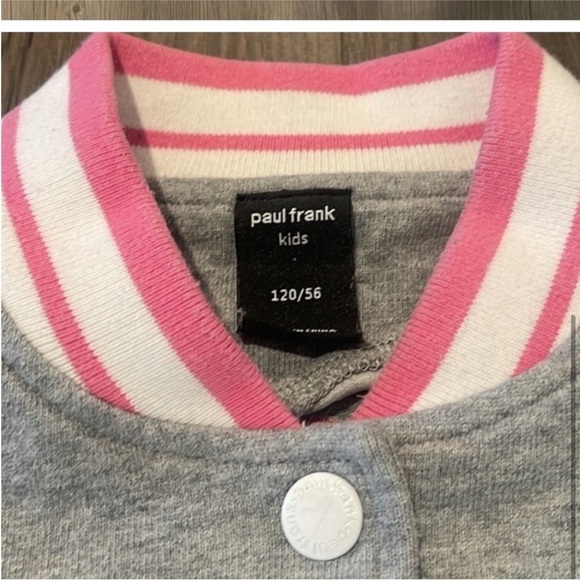 Paul Frank Girls Varsity Snap Jacket Small - Picture 5 of 6